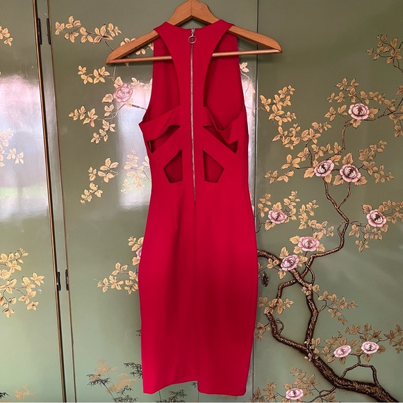 Zara Body Con Halter Dress with back cutouts Size XS - Picture 2 of 14